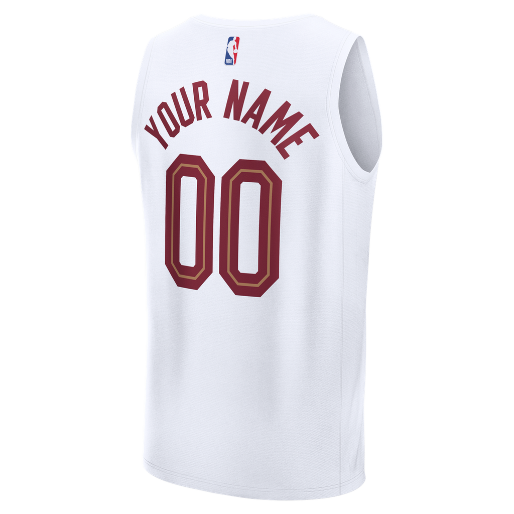 Cleveland Cavaliers Fanatics Youth Fastbreak Custom Jersey - Association Edition - White