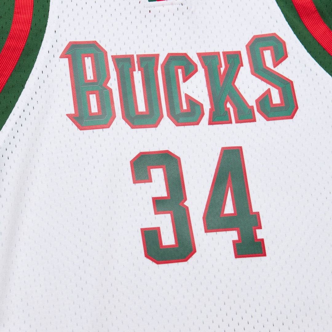 Giannis Antetokounmpo Milwaukee Bucks Mitchell & Ness 2013/14 Hardwood Classics Swingman Jersey - White