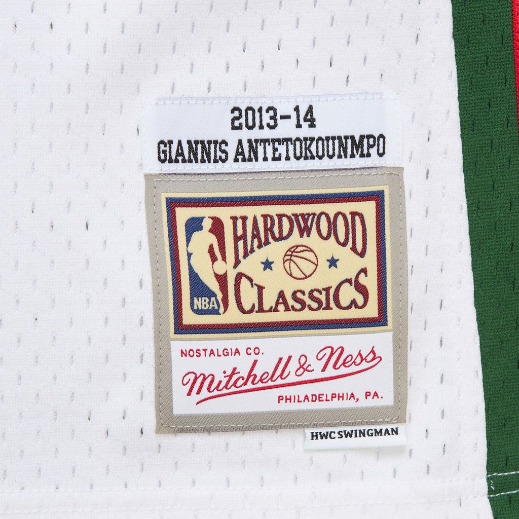 Giannis Antetokounmpo Milwaukee Bucks Mitchell & Ness 2014/15 Hardwood Classics Swingman Jersey - Red
