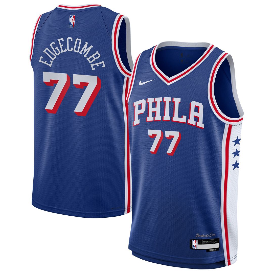 VJ Edgecombe Philadelphia 76ers Nike Youth Swingman Jersey - Icon Edition - Royal