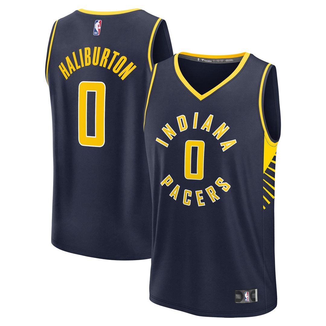 Tyrese Haliburton Indiana Pacers Fanatics Fast Break Replica Jersey - Icon Edition - Navy