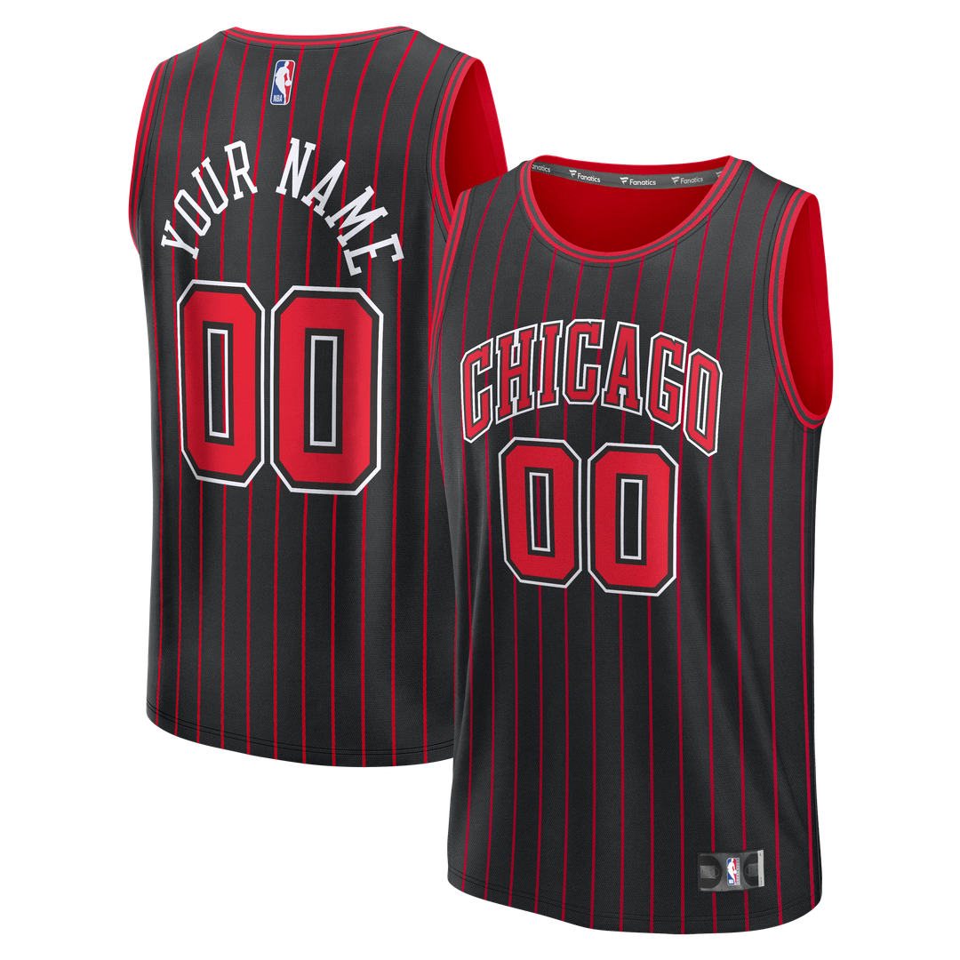 Chicago Bulls Fanatics Fast Break Custom Jersey - Icon Edition - Red