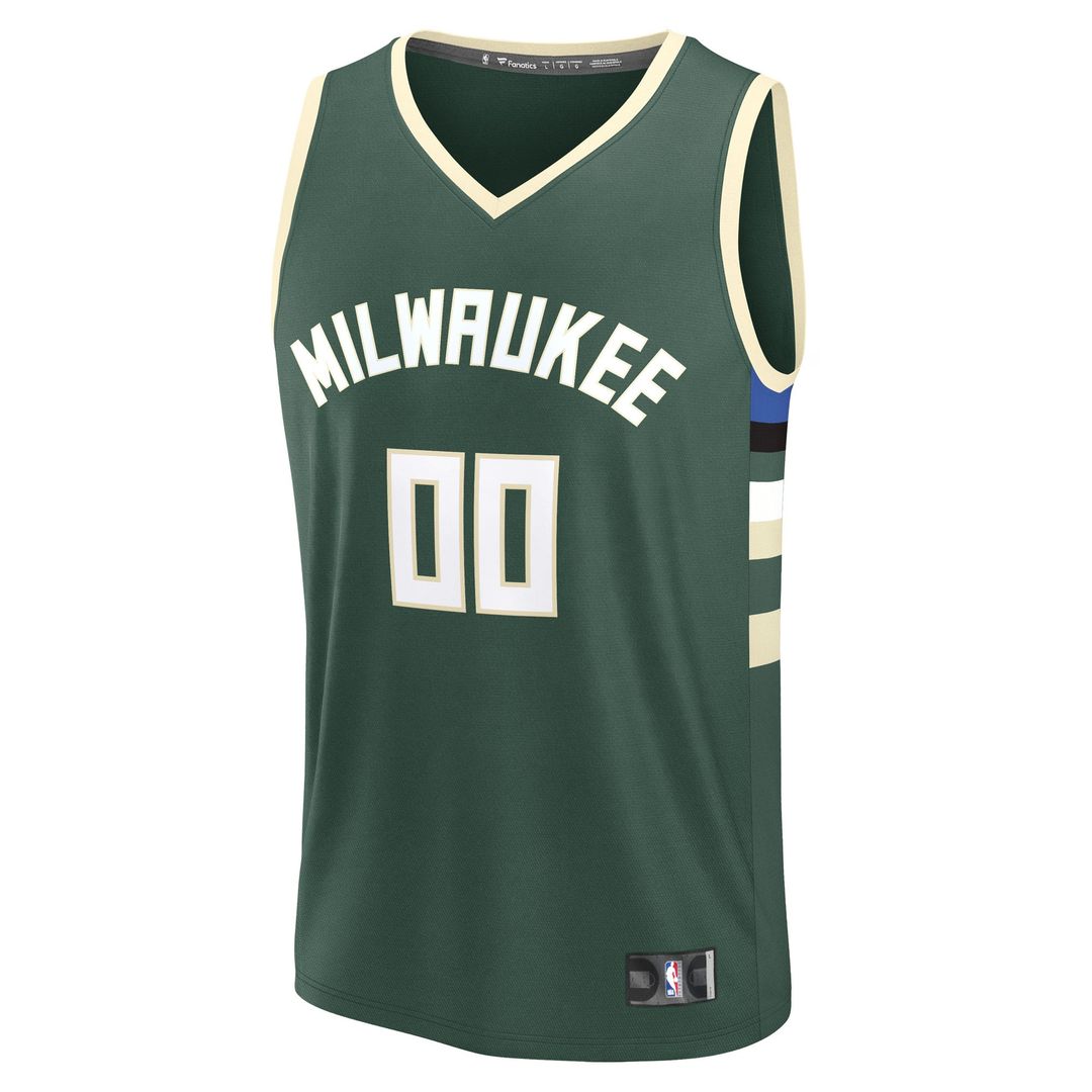 Milwaukee Bucks Fanatics Fast Break Custom Jersey - Association Edition - White