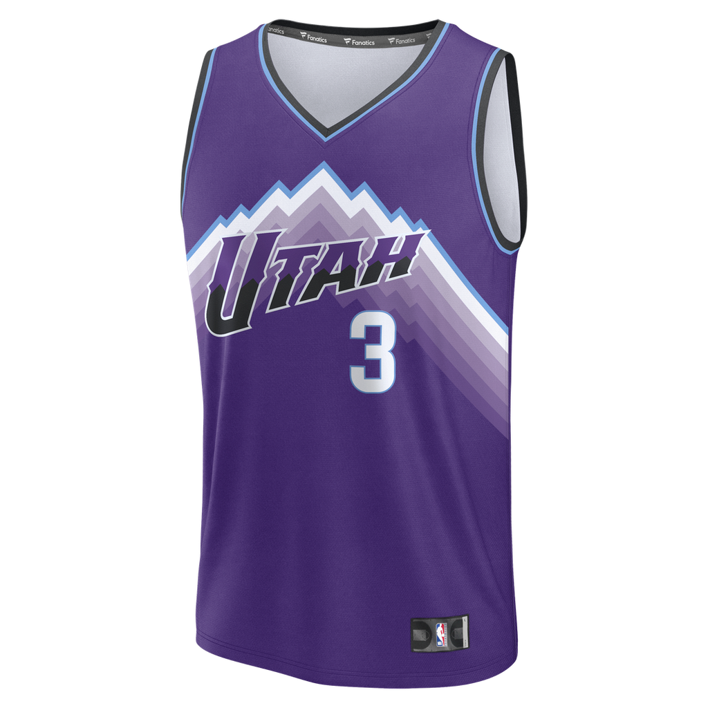 Keyonte George Utah Jazz Fanatics Fast Break Replica Jersey - Purple - Icon Edition